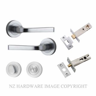 IVER 0325KPRIV60 ANNECY PRIVACY LATCH KITSET ROUND ROSE BRUSHED CHROME