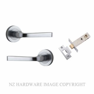 IVER 0325KPASS60 ANNECY PASSAGE LATCH KITSET ROUND ROSE BRUSHED CHROME