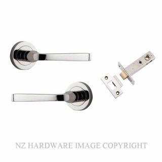 IVER 0328KPASS60 ANNECY PASSAGE LATCH KITSET ROUND ROSE POLISHED NICKEL