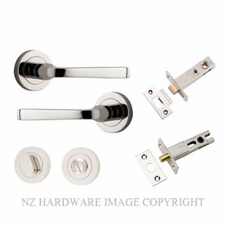 IVER 0328KPRIV60 ANNECY PRIVACY LATCH KITSET ROUND ROSE POLISHED NICKEL