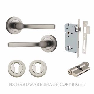 IVER 0329KENTR60KK ANNECY KEY-KEY ENTRANCE LOCK KITSET ROUND ROSE SATIN NICKEL