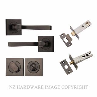 IVER 0391KPRIV60 ANNECY PRIVACY LATCH KITSET SQUARE ROSE SIGNATURE BRASS