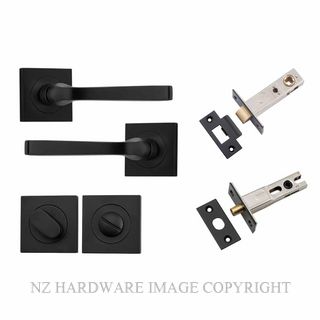 IVER 0393KPRIV60 ANNECY PRIVACY LATCH KITSET SQUARE ROSE MATT BLACK