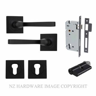 IVER 0393KENTR60KK ANNECY KEY-KEY ENTRANCE LOCK KITSET SQUARE ROSE MATT BLACK