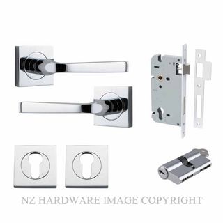 IVER 0394KENTR60KK ANNECY KEY-KEY ENTRANCE LOCK KITSET SQUARE ROSE CHROME PLATE