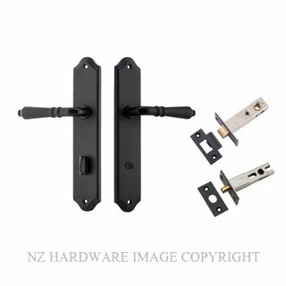 IVER 12712KPRIV60 SARLAT PRIVACY LATCH KITSET SHOULDERED PLATE MATT BLACK