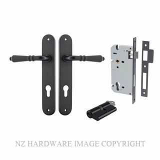 IVER 12724KENTR60KK SARLAT KEY-KEY ENTRANCE LOCK KITSET OVAL PLATE MATT BLACK