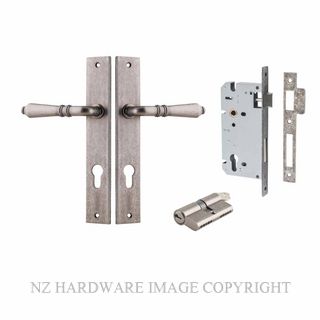 IVER 13700KENTR60KK SARLAT KEY-KEY ENTRANCE LOCK KITSET RECTANGULAR PLATE DISTRESSED NICKEL