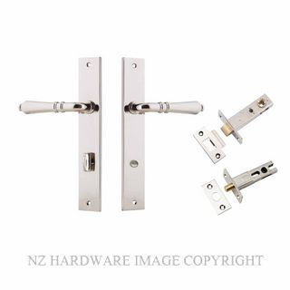 IVER 14200KPRIV60 SARLAT PRIVACY LATCH KITSET RECTANGULAR PLATE POLISHED NICKEL