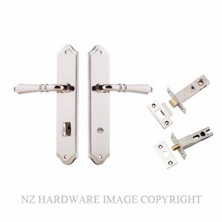 IVER 14212KPRIV60 SARLAT PRIVACY LATCH KITSET SHOULDERED PLATE POLISHED NICKEL