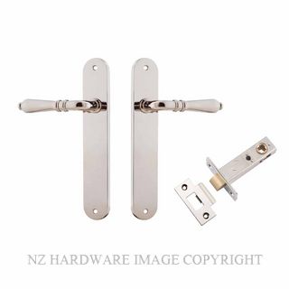 IVER 14224KPASS60 SARLAT PASSAGE LATCH KITSET OVAL PLATE POLISHED NICKEL