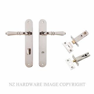 IVER 14224KPRIV60 SARLAT PRIVACY LATCH KITSET OVAL PLATE POLISHED NICKEL