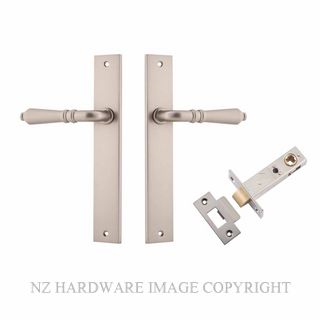 IVER 14700KPASS60 SARLAT PASSAGE LATCH KITSET RECTANGULAR PLATE SATIN NICKEL