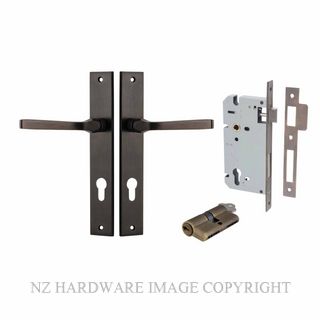 IVER 10708KENTR60KK ANNECY KEY-KEY ENTRANCE LOCK KITSET RECTANGULAR PLATE SIGNATURE BRASS