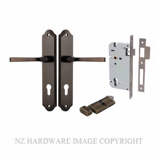 IVER 10720KENTR60KT ANNECY KEY-TURN ENTRANCE LOCK KITSET SHOULDERED PLATE SIGNATURE BRASS