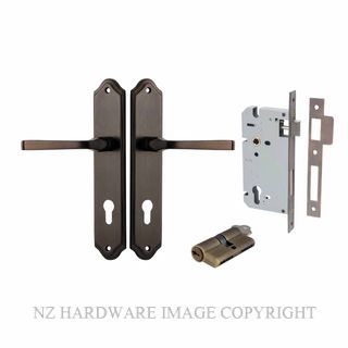 IVER 10720KENTR60KK ANNECY KEY-KEY ENTRANCE LOCK KITSET SHOULDERED PLATE SIGNATURE BRASS