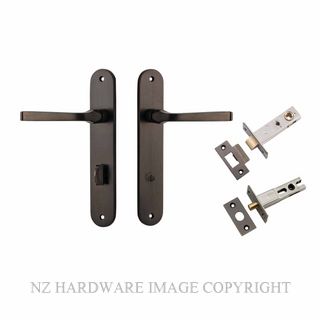 IVER 10732KPRIV60 ANNECY PRIVACY LATCH KITSET OVAL PLATE SIGNATURE BRASS
