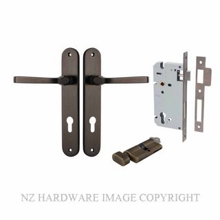 IVER 10732KENTR60KT ANNECY KEY-TURN ENTRANCE LOCK KITSET OVAL PLATE SIGNATURE BRASS