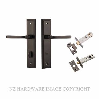 IVER 10744KPRIV60 ANNECY PRIVACY LATCH KITSET STEPPED PLATE SIGNATURE BRASS