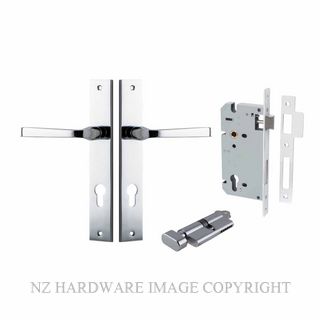 IVER 11708KENTR60KT ANNECY KEY-TURN ENTRANCE LOCK KITSET RECTANGULAR PLATE CHROME PLATE