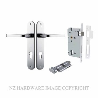 IVER 11732KENTR60KT ANNECY KEY-TURN ENTRANCE LOCK KITSET OVAL PLATE CHROME PLATE