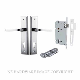 IVER 11744KENTR60KT ANNECY KEY-TURN ENTRANCE LOCK KITSET STEPPED PLATE CHROME PLATE