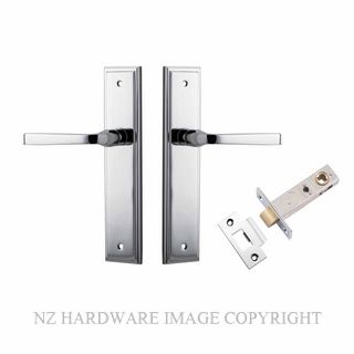 IVER 11744KPASS60 ANNECY PASSAGE LATCH KITSET STEPPED PLATE CHROME PLATE