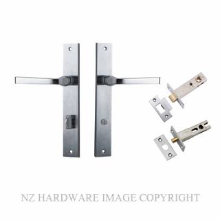 IVER 12208KPRIV60 ANNECY PRIVACY LATCH KITSET RECTANGULAR PLATE BRUSHED CHROME