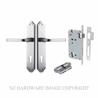 IVER 12220KENTR60KK ANNECY KEY-KEY ENTRANCE LOCK KITSET SHOULDERED PLATE BRUSHED CHROME