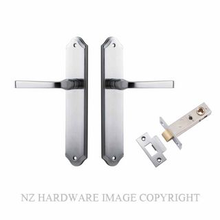 IVER 12220KPASS60 ANNECY PASSAGE LATCH KITSET SHOULDERED PLATE BRUSHED CHROME