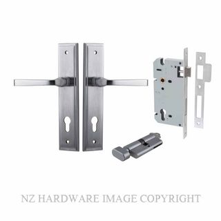 IVER 12244KENTR60KT ANNECY KEY-TURN ENTRANCE LOCK KITSET STEPPED PLATE BRUSHED CHROME