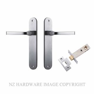 IVER 12232KPASS60 ANNECY PASSAGE LATCH KITSET OVAL PLATE BRUSHED CHROME