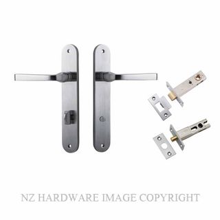 IVER 12232KPRIV60 ANNECY PRIVACY LATCH KITSET OVAL PLATE BRUSHED CHROME