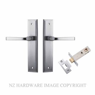 IVER 12244KPASS60 ANNECY PASSAGE LATCH KITSET STEPPED PLATE BRUSHED CHROME