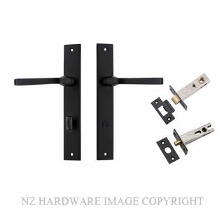 IVER 12708KPRIV60 ANNECY PRIVACY LATCH KITSET RECTANGULAR PLATE MATT BLACK