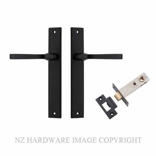IVER 12708KPASS60 ANNECY PASSAGE LATCH KITSET RECTANGULAR PLATE MATT BLACK