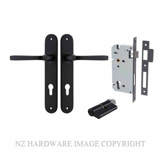 IVER 12732KENTR60KK ANNECY KEY-KEY ENTRANCE LOCK KITSET OVAL PLATE MATT BLACK