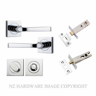 IVER 0394KPRIV60 ANNECY PRIVACY LATCH KITSET SQUARE ROSE CHROME PLATE