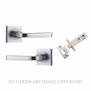 IVER 0395KPASS60 ANNECY PASSAGE LATCH KITSET SQUARE ROSE BRUSHED CHROME