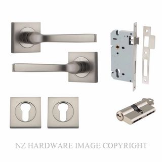IVER 0399KENTR60KK ANNECY KEY-KEY ENTRANCE LOCK KITSET SQUARE ROSE SATIN NICKEL