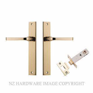 IVER 10208KPASS60 ANNECY PASSAGE LATCH KITSET RECTANGULAR PLATE POLISHED BRASS