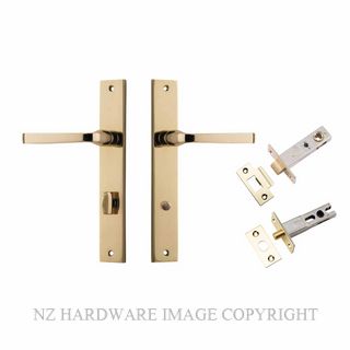 IVER 10208KPRIV60 ANNECY PRIVACY LATCH KITSET RECTANGULAR PLATE POLISHED BRASS