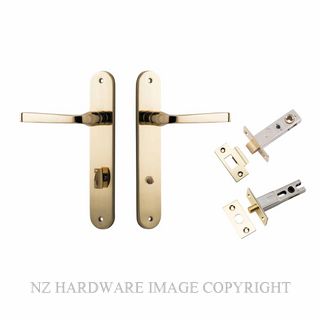 IVER 10232KPRIV60 ANNECY PRIVACY LATCH KITSET OVAL PLATE POLISHED BRASS