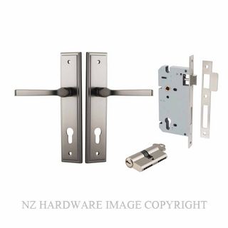 IVER 14744KENTR60KK ANNECY KEY-KEY ENTRANCE LOCK KITSET STEPPED PLATE SATIN NICKEL