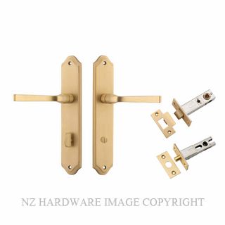 IVER 15220KPRIV60 ANNECY PRIVACY LATCH KITSET SHOULDERED PLATE BRUSHED BRASS