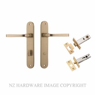 IVER 15232KPRIV60 ANNECY PRIVACY LATCH KITSET OVAL PLATE BRUSHED BRASS