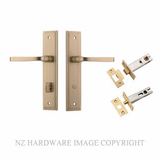 IVER 15244KPRIV60 ANNECY PRIVACY LATCH KITSET STEPPED PLATE BRUSHED BRASS