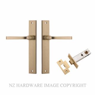 IVER 15708KPASS60 ANNECY PASSAGE LATCH KITSET RECTANGULAR PLATE BRUSHED BRASS