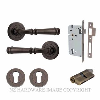 IVER 0311KENTR60KK VERONA KEY-KEY ENTRANCE LOCK KITSET ROUND ROSE SIGNATURE BRASS