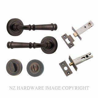 IVER 0311KPRIV60 VERONA PRIVACY LATCH KITSET ROUND ROSE SIGNATURE BRASS